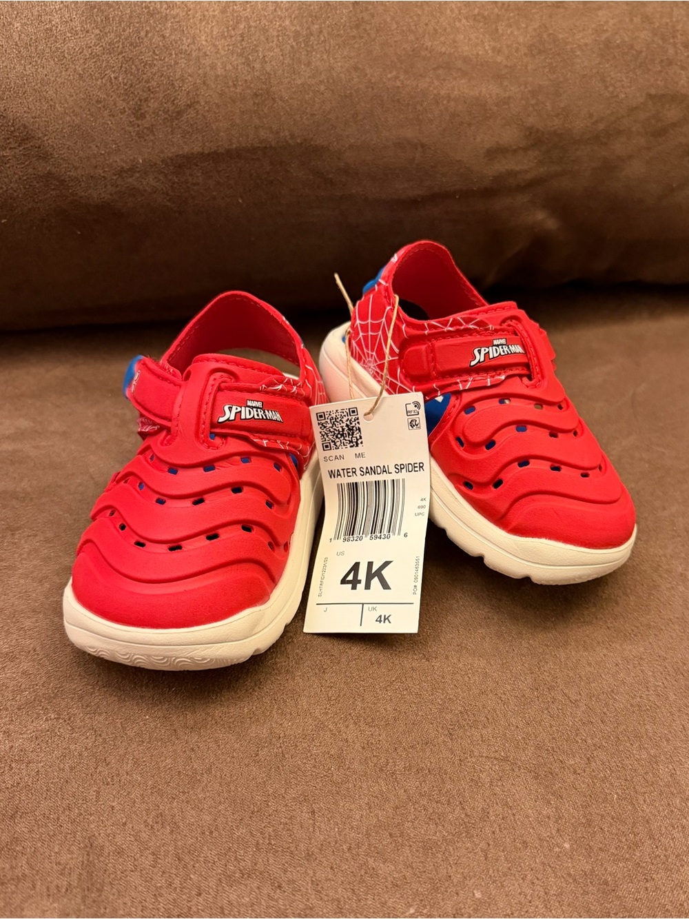 Adidas Spiderman Red Kids Water Sandals - 4K